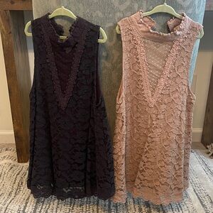 Altar'd State Lace Dress in Tan2 for $30